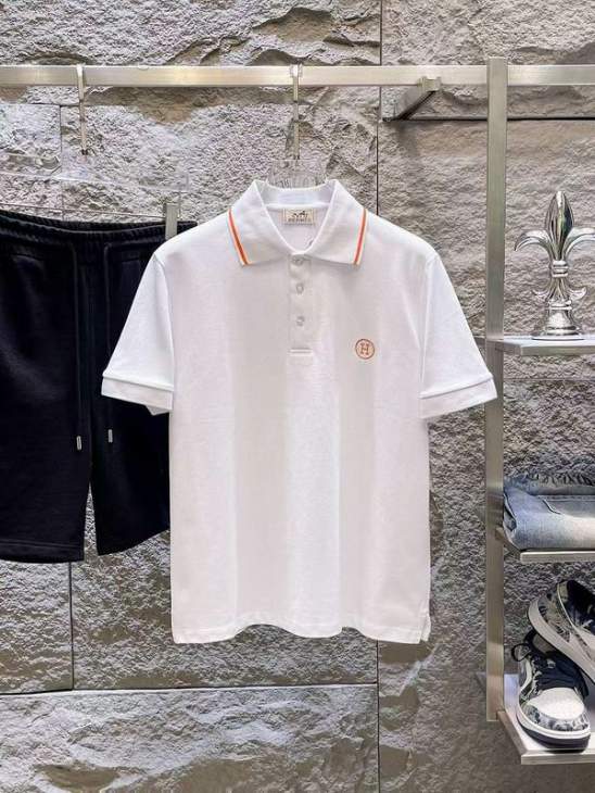 Picture of Hermes Polo Shirts Short _SKUHermesM-2XL8qx13427292